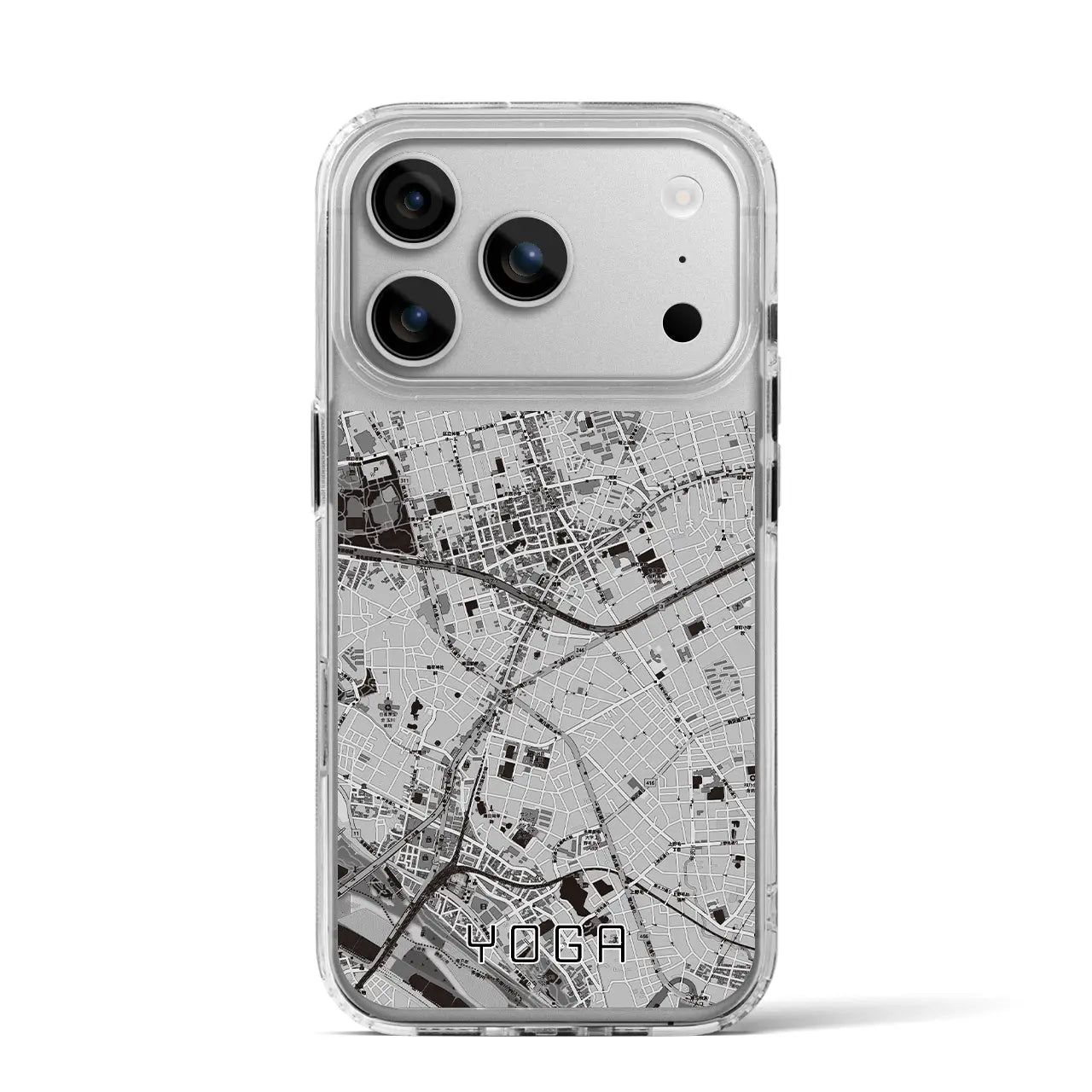 【用賀(東京都)】地図柄iPhoneケース(MagSafeタイプ)