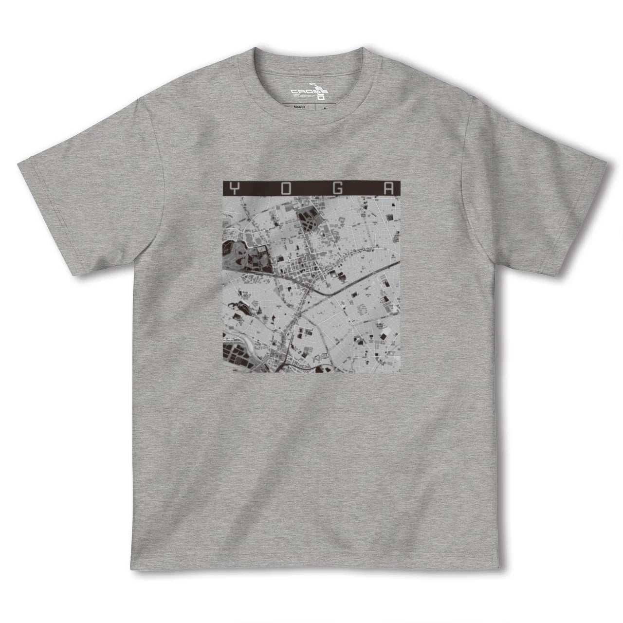 【用賀(東京都)】地図柄ヘビーウェイトTシャツ
