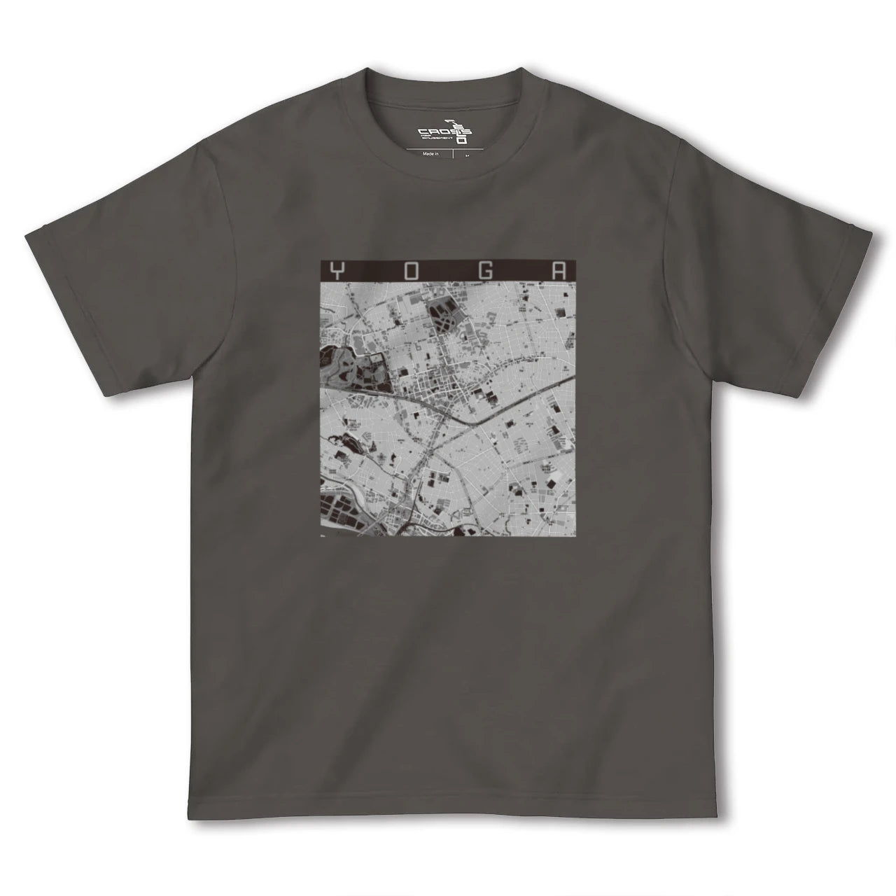 【用賀(東京都)】地図柄ヘビーウェイトTシャツ