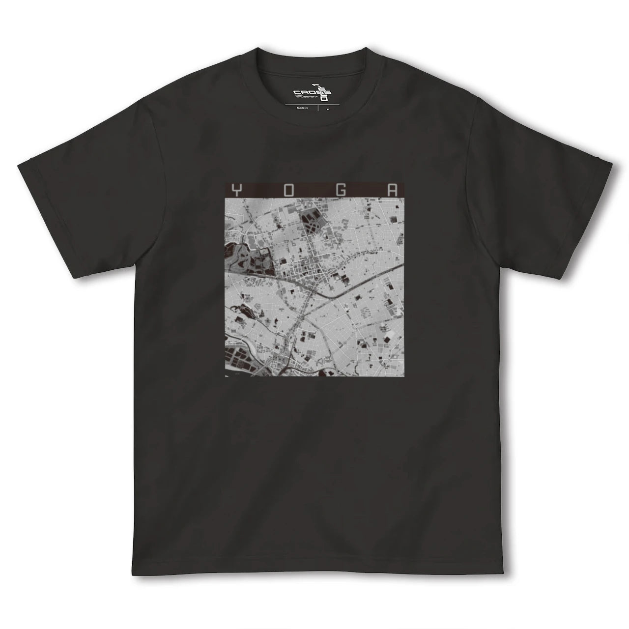 【用賀(東京都)】地図柄ヘビーウェイトTシャツ