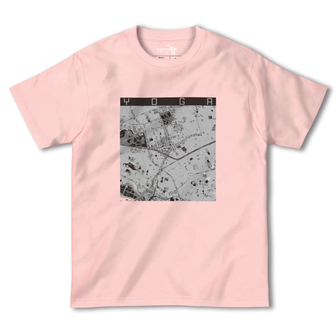 【用賀(東京都)】地図柄ヘビーウェイトTシャツ