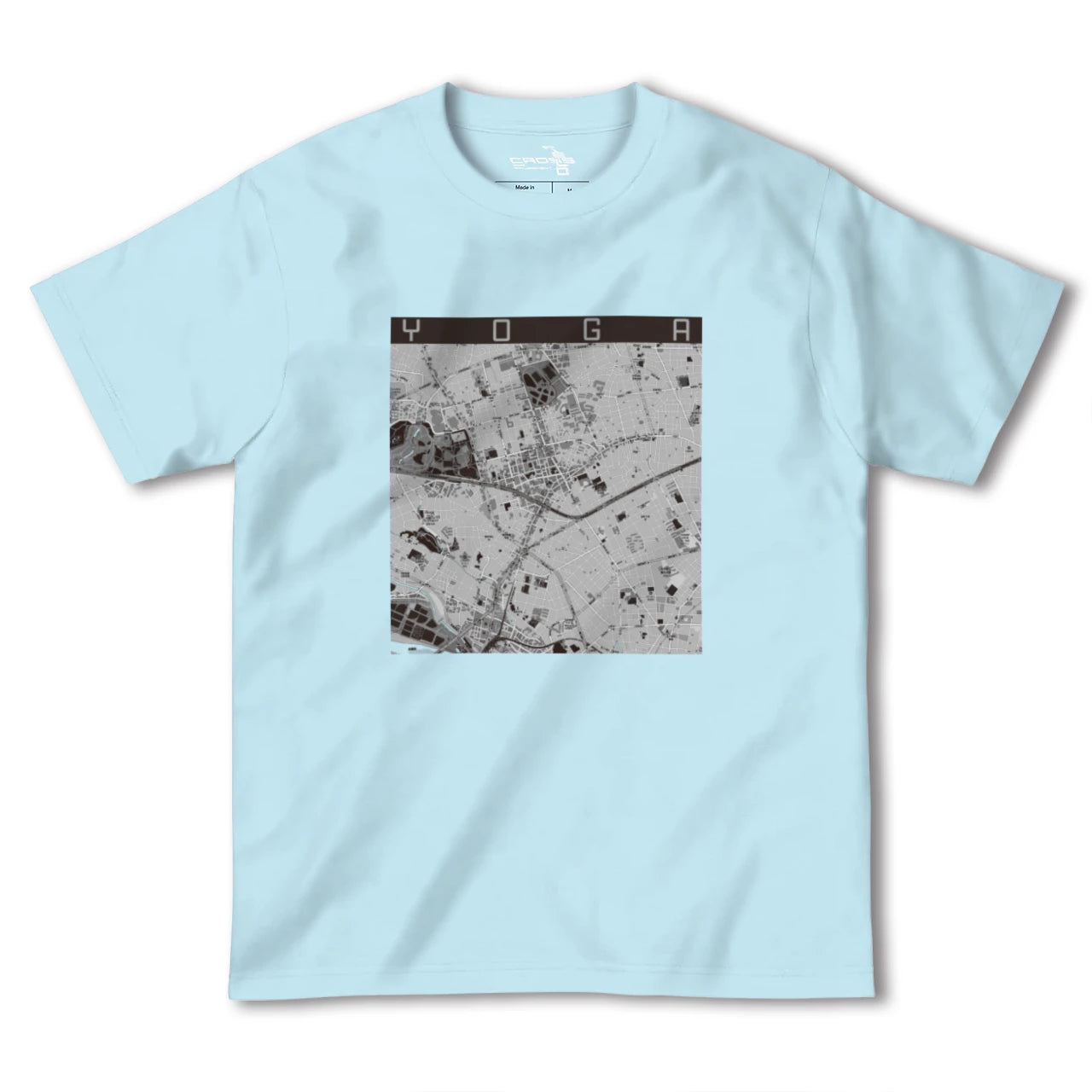 【用賀(東京都)】地図柄ヘビーウェイトTシャツ