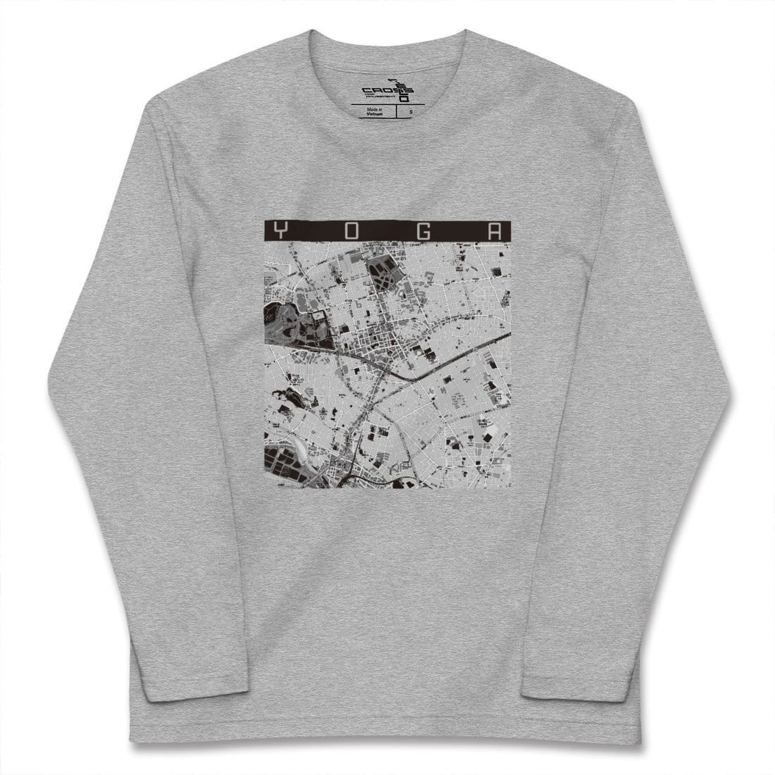 【用賀(東京都)】地図柄ロングスリーブTシャツ