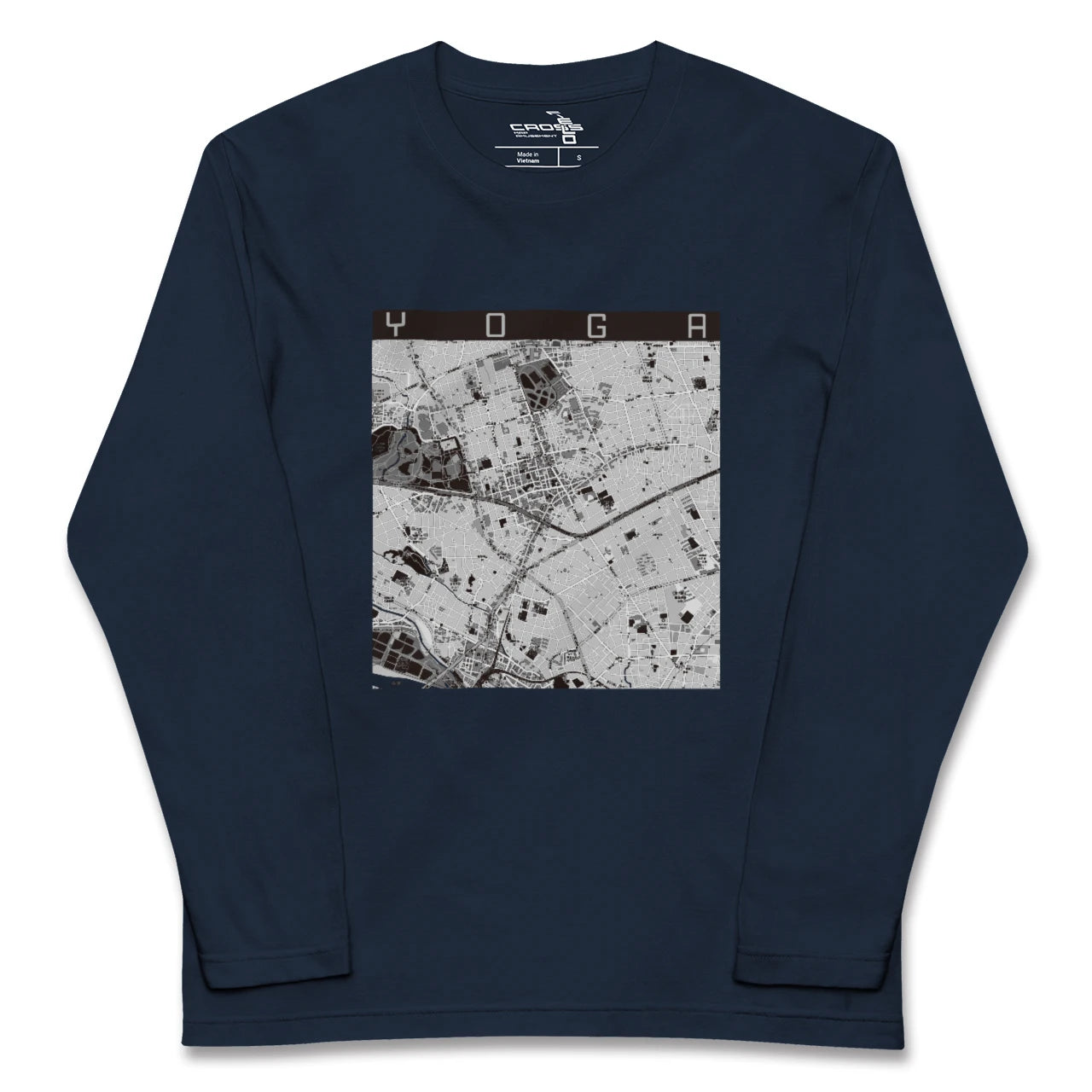 【用賀(東京都)】地図柄ロングスリーブTシャツ