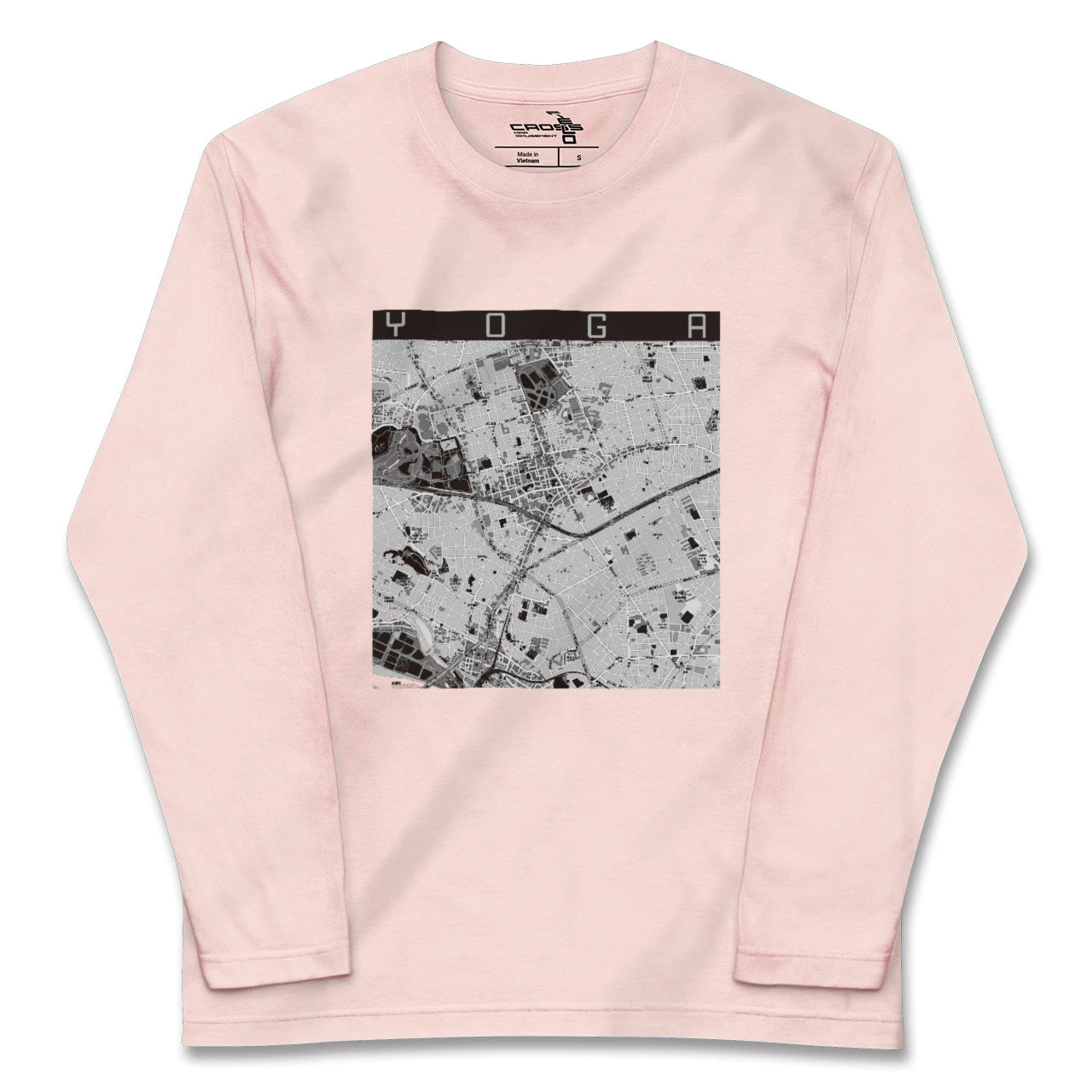 【用賀(東京都)】地図柄ロングスリーブTシャツ