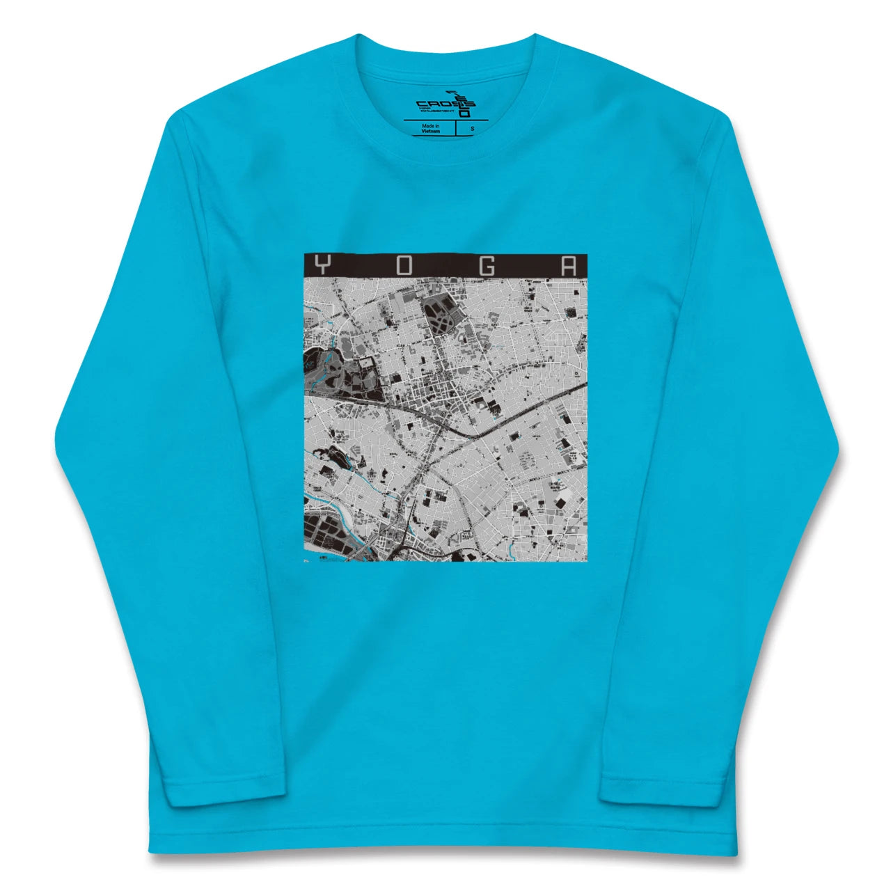 【用賀(東京都)】地図柄ロングスリーブTシャツ