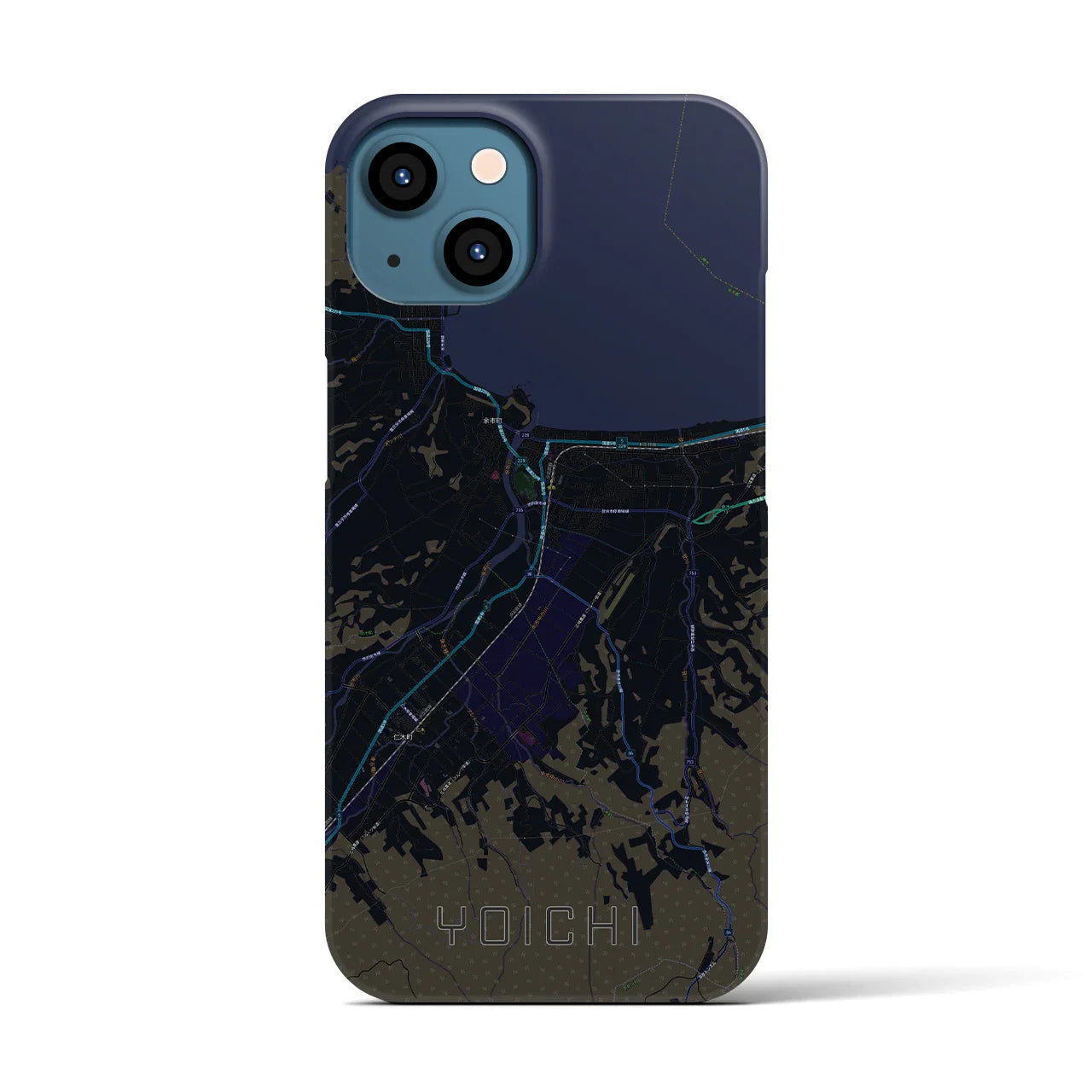 【余市(北海道)】地図柄iPhoneケース(バックカバータイプ)