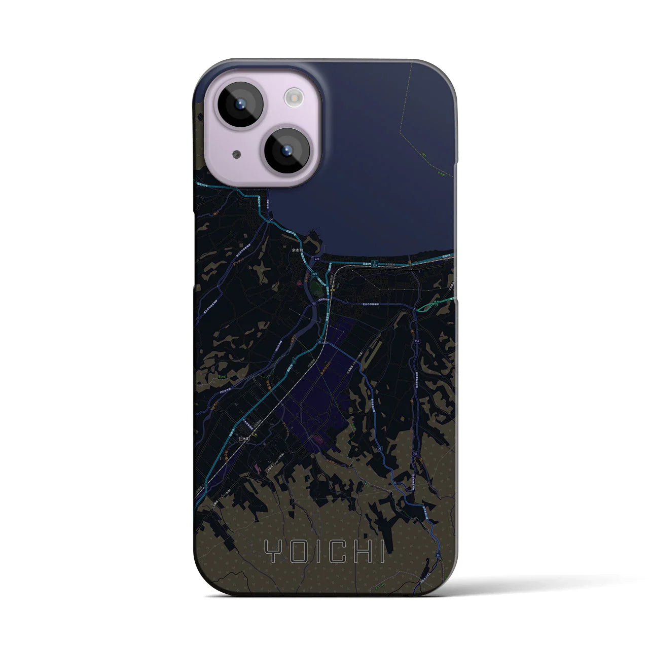 【余市(北海道)】地図柄iPhoneケース(バックカバータイプ)
