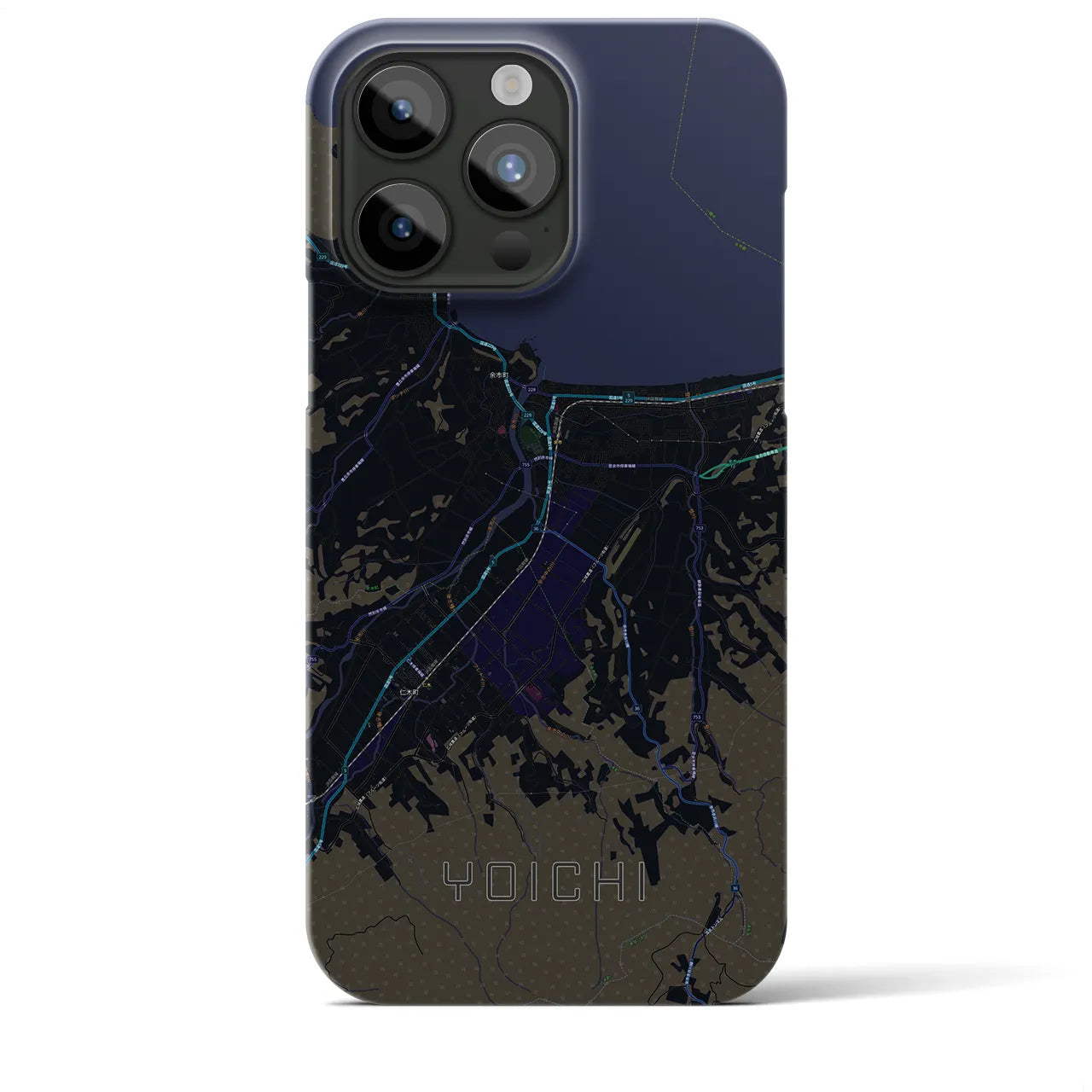 【余市(北海道)】地図柄iPhoneケース(バックカバータイプ)