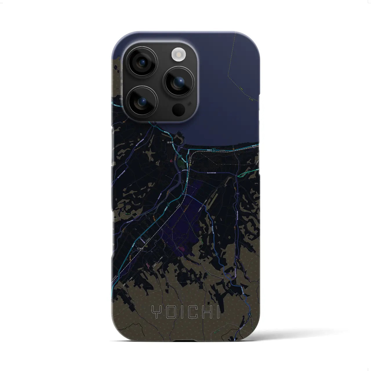 【余市(北海道)】地図柄iPhoneケース(バックカバータイプ)