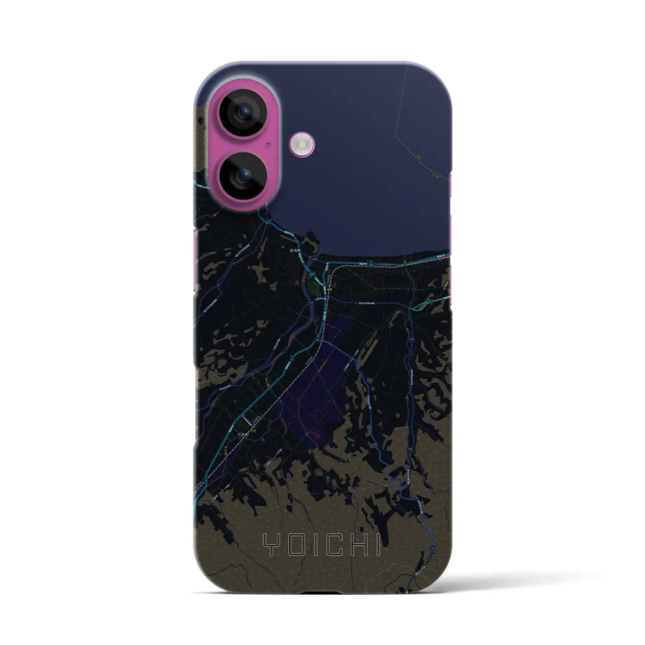 【余市(北海道)】地図柄iPhoneケース(バックカバータイプ)