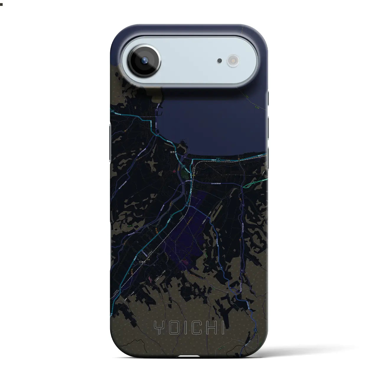 【余市(北海道)】地図柄iPhoneケース(バックカバータイプ)