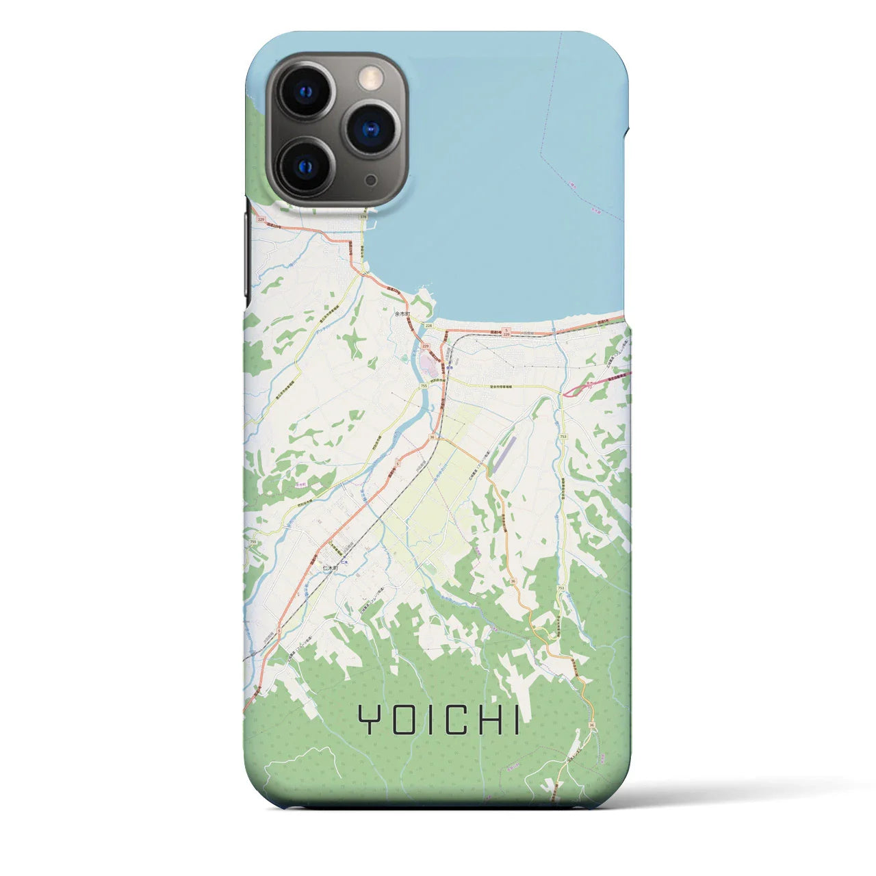 【余市(北海道)】地図柄iPhoneケース(バックカバータイプ)