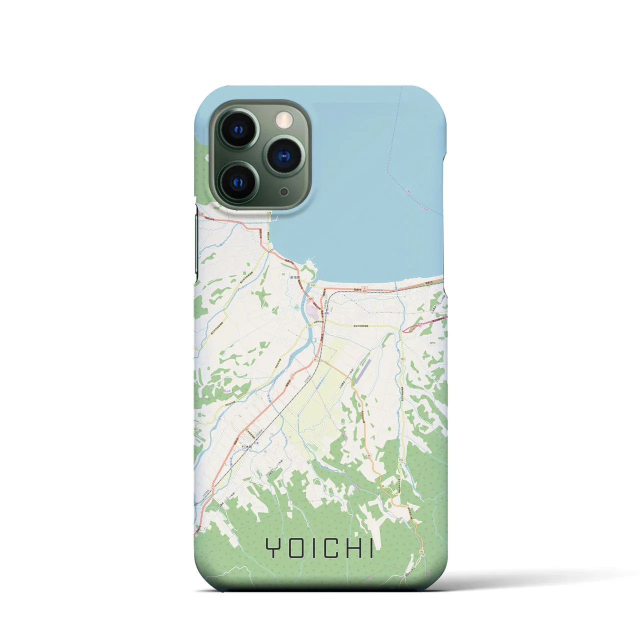 【余市(北海道)】地図柄iPhoneケース(バックカバータイプ)
