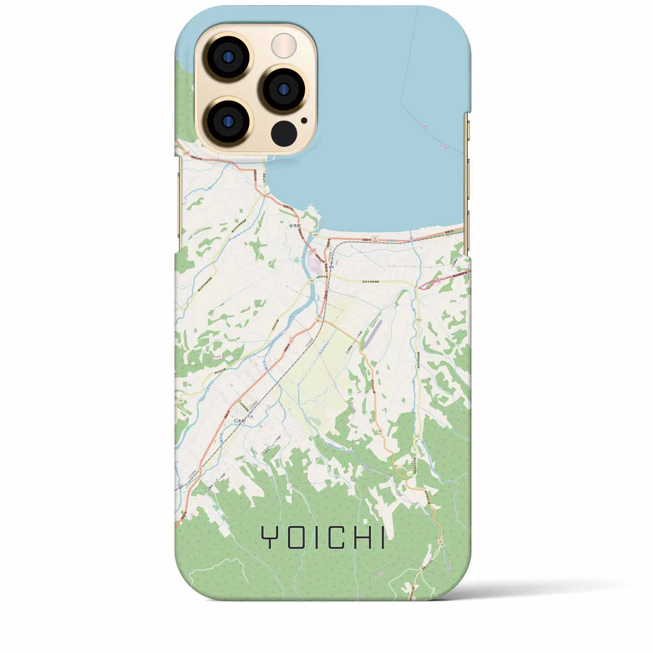 【余市(北海道)】地図柄iPhoneケース(バックカバータイプ)
