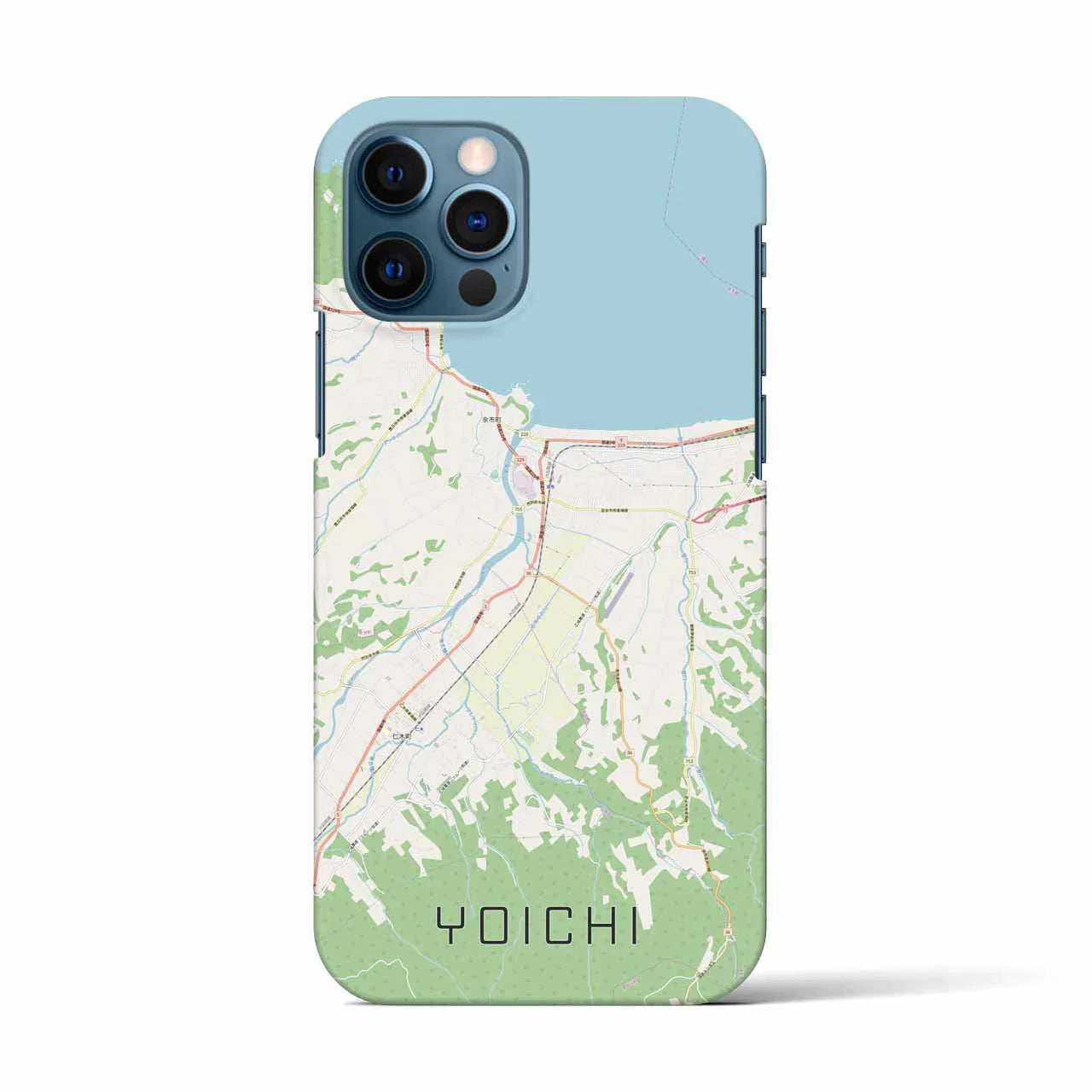 【余市(北海道)】地図柄iPhoneケース(バックカバータイプ)