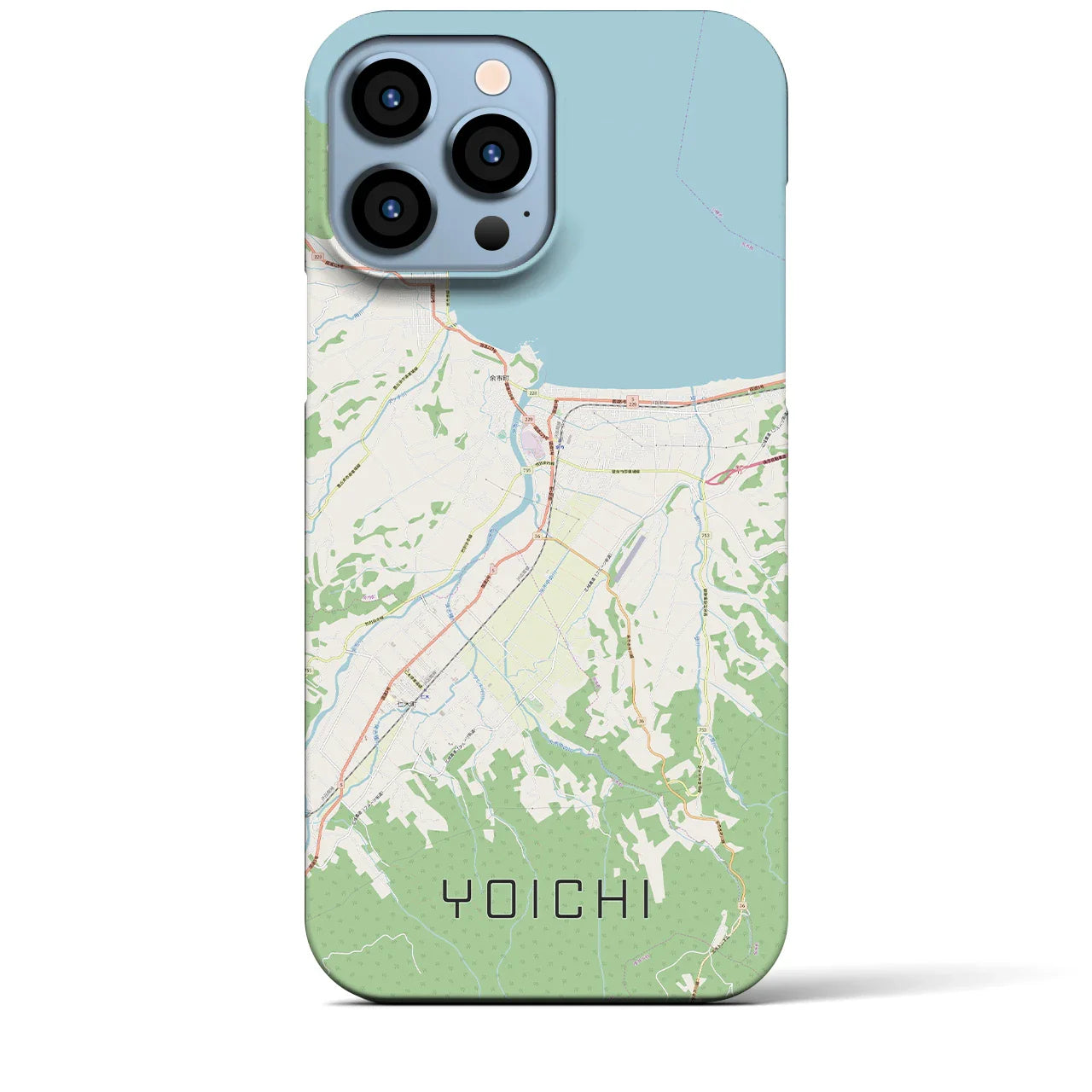 【余市(北海道)】地図柄iPhoneケース(バックカバータイプ)