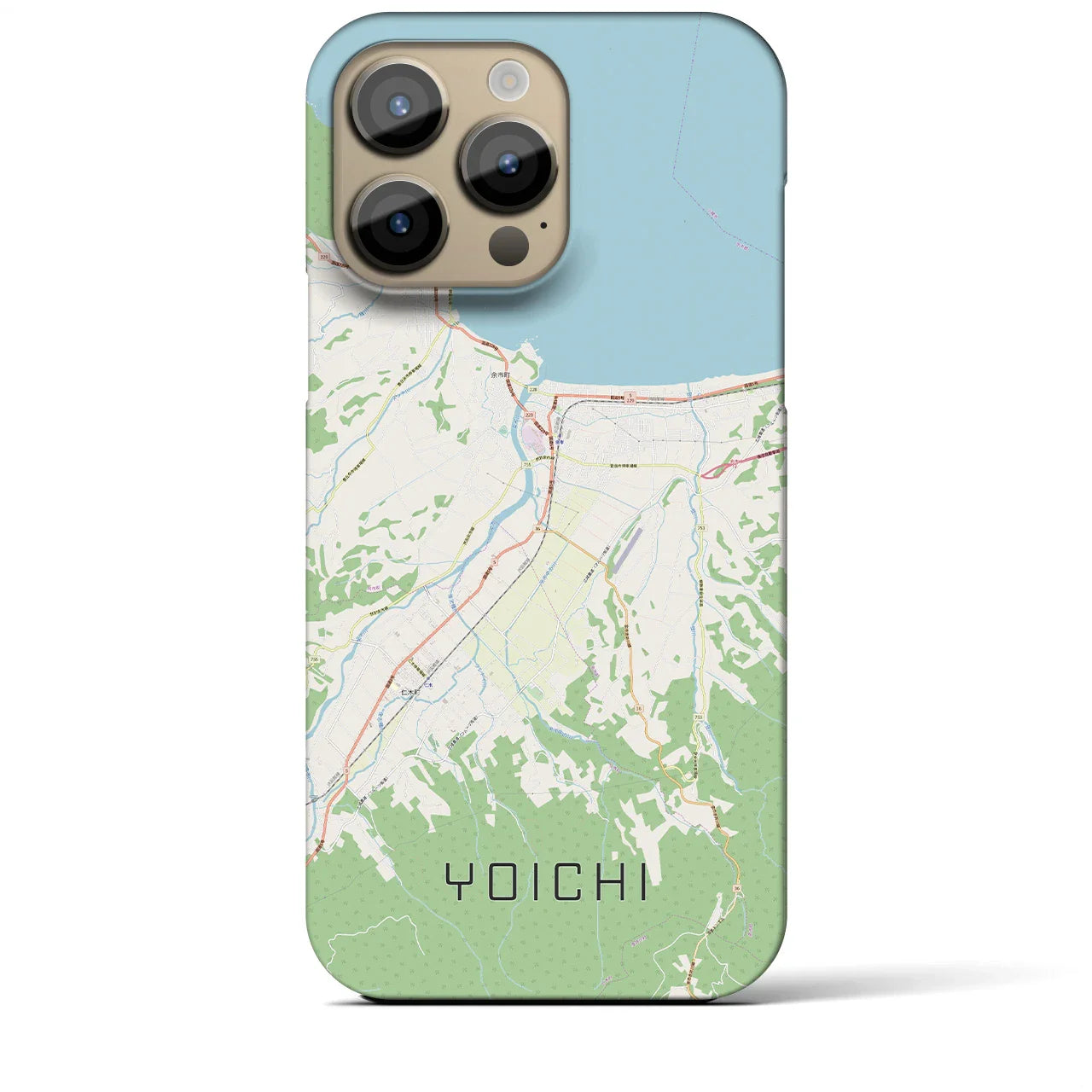 【余市(北海道)】地図柄iPhoneケース(バックカバータイプ)