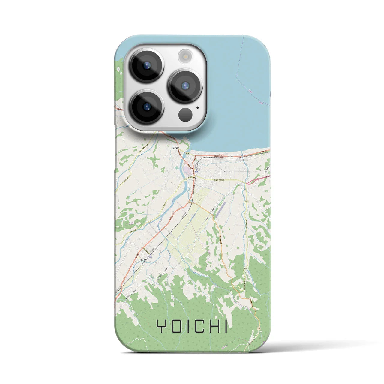 【余市(北海道)】地図柄iPhoneケース(バックカバータイプ)