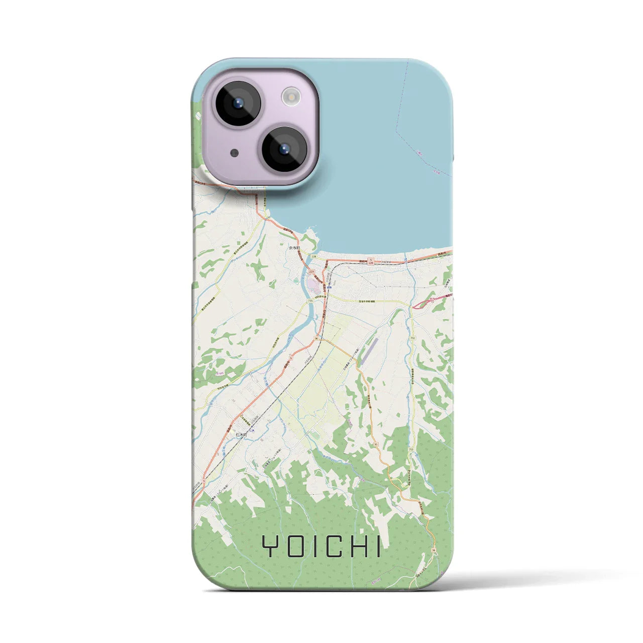 【余市(北海道)】地図柄iPhoneケース(バックカバータイプ)