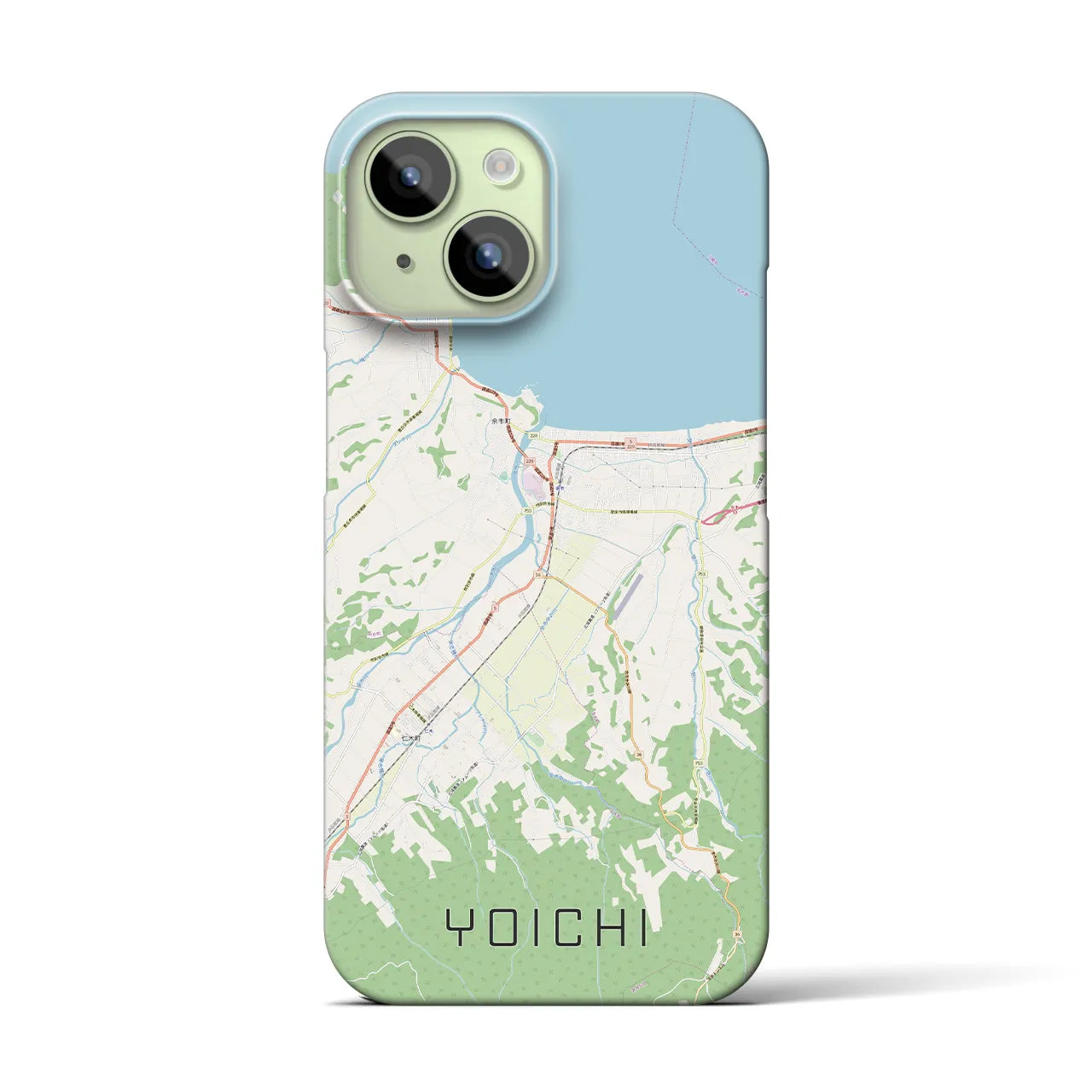 【余市(北海道)】地図柄iPhoneケース(バックカバータイプ)