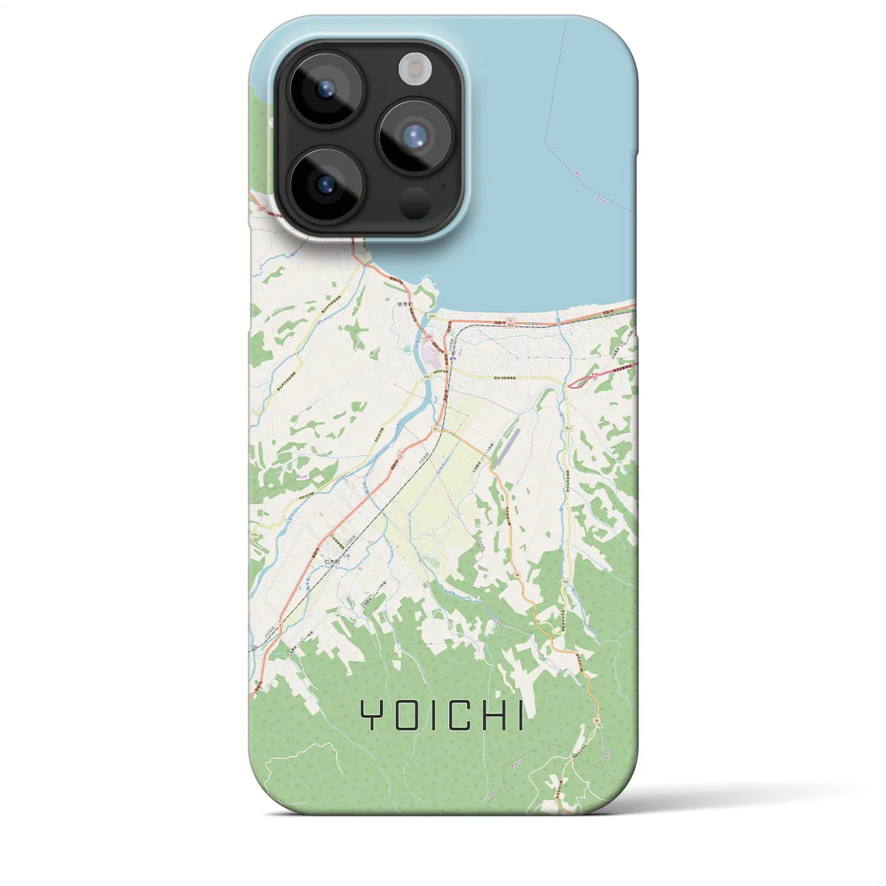 【余市(北海道)】地図柄iPhoneケース(バックカバータイプ)