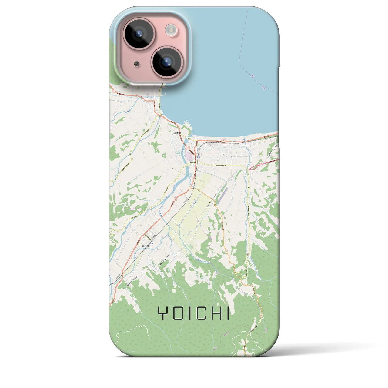 【余市(北海道)】地図柄iPhoneケース(バックカバータイプ)