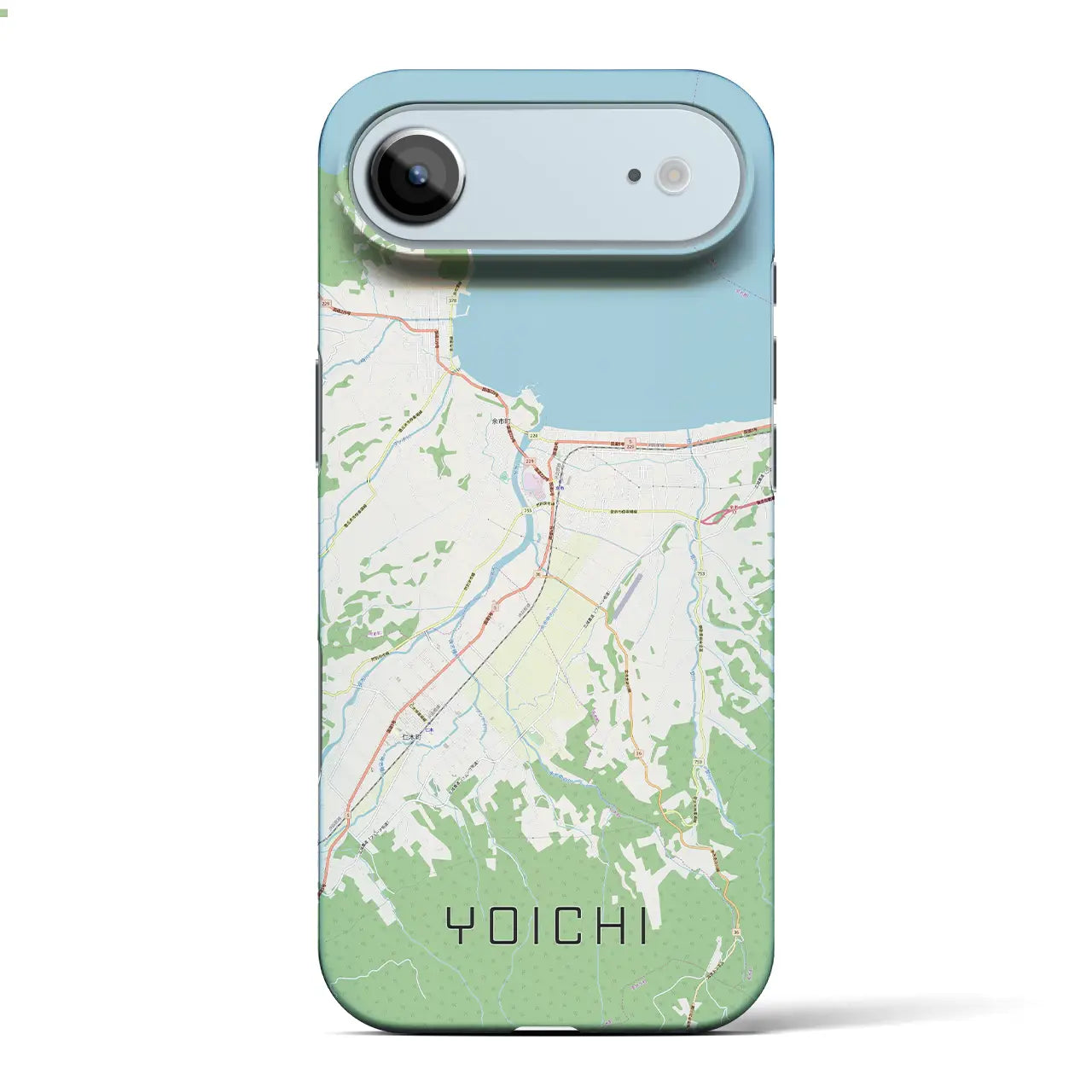 【余市(北海道)】地図柄iPhoneケース(バックカバータイプ)