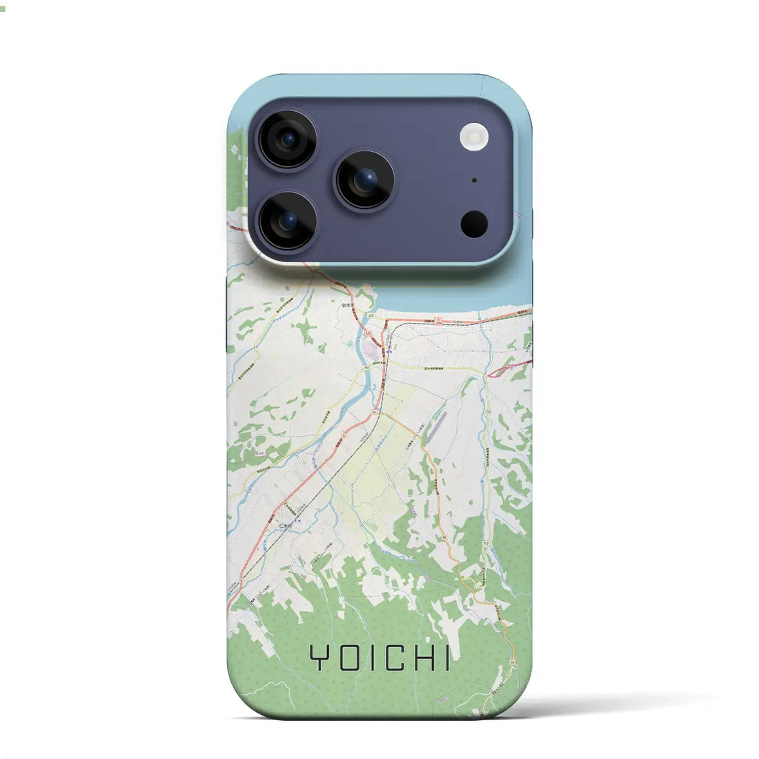 【余市(北海道)】地図柄iPhoneケース(バックカバータイプ)ナチュラル・iPhone 17 Pro Max 用