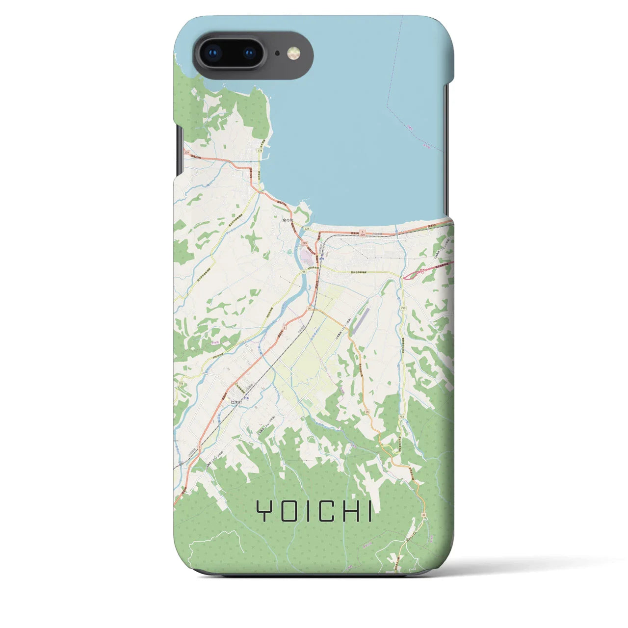 【余市(北海道)】地図柄iPhoneケース(バックカバータイプ)