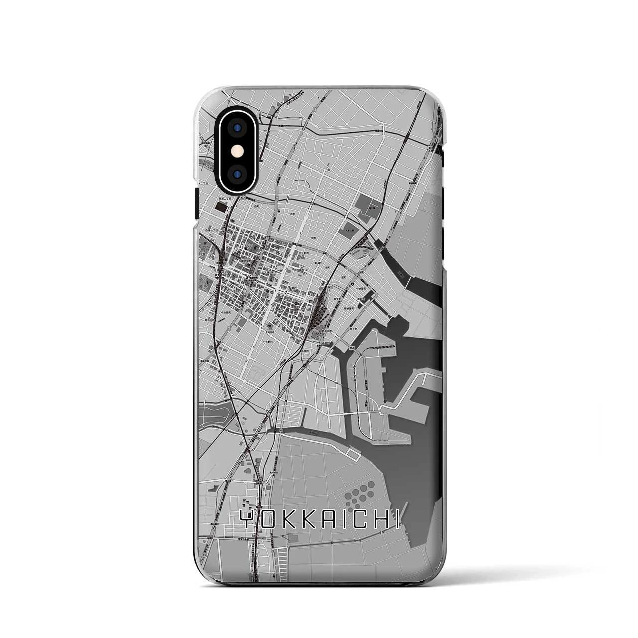 【四日市(三重県)】地図柄iPhoneケース(クリアタイプ)