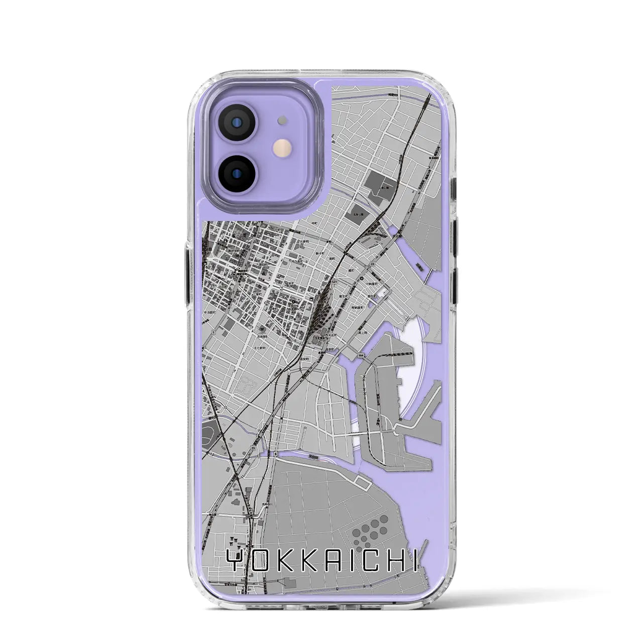 【四日市(三重県)】地図柄iPhoneケース(MagSafeタイプ)