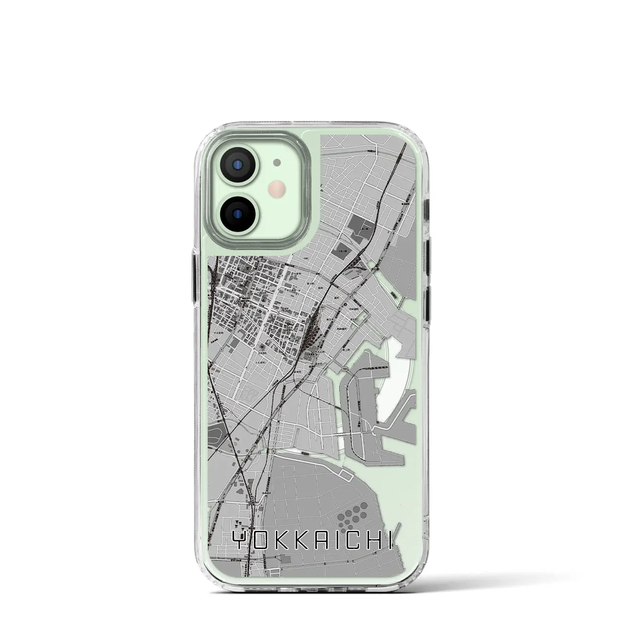 【四日市(三重県)】地図柄iPhoneケース(MagSafeタイプ)