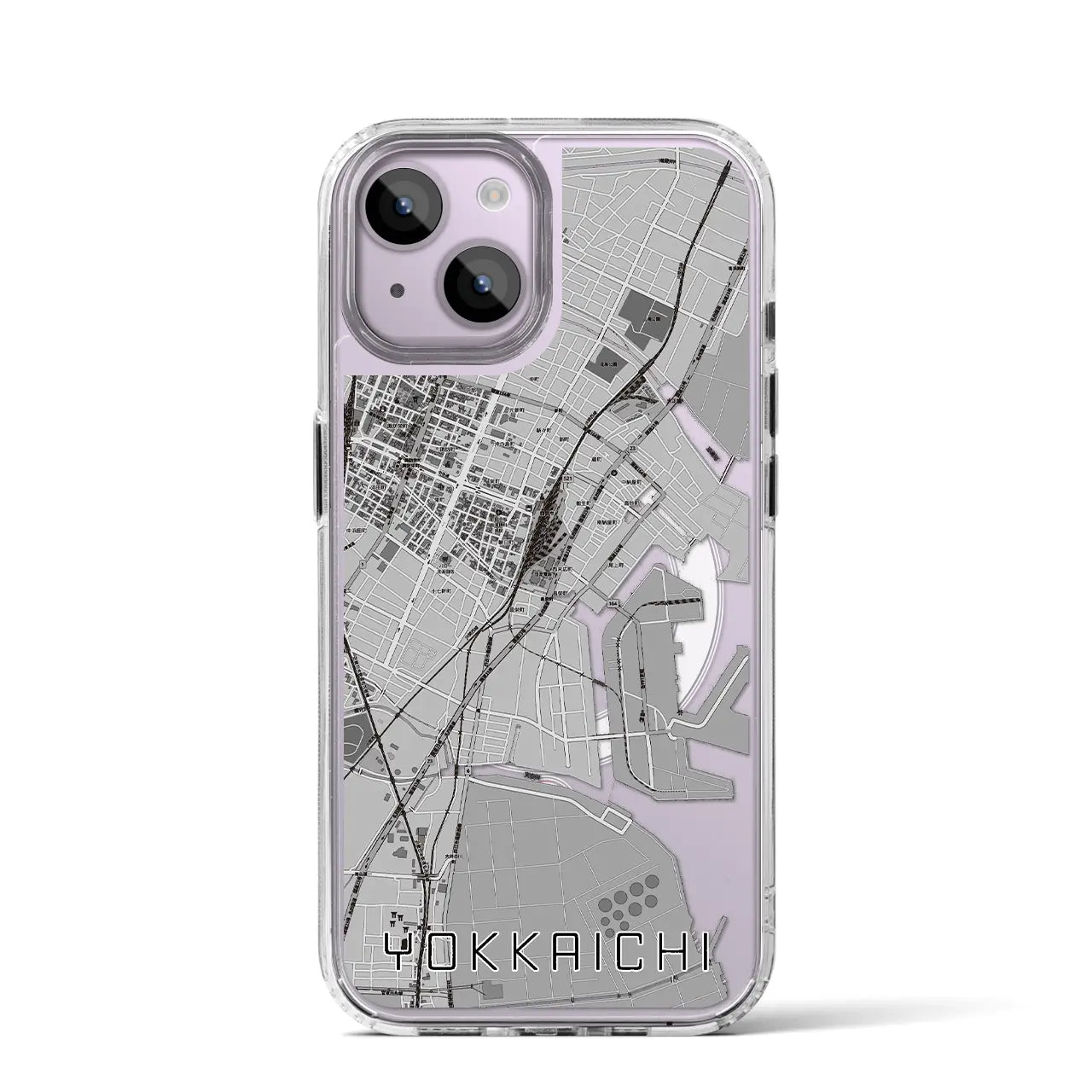 【四日市(三重県)】地図柄iPhoneケース(MagSafeタイプ)