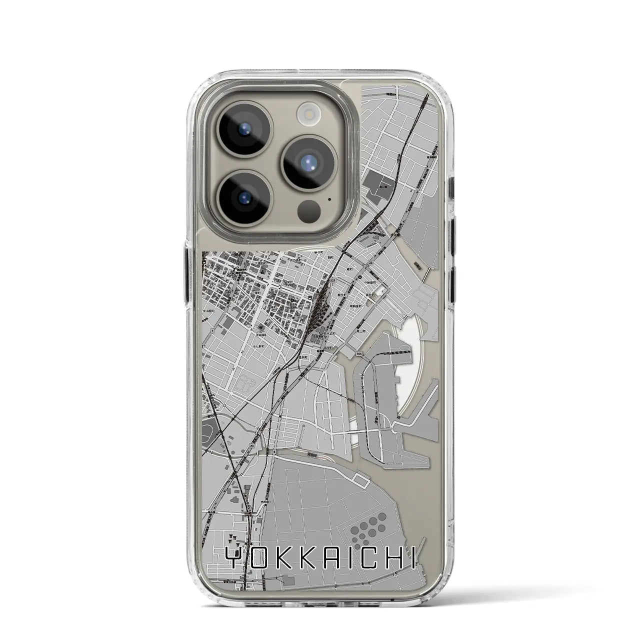 【四日市(三重県)】地図柄iPhoneケース(MagSafeタイプ)