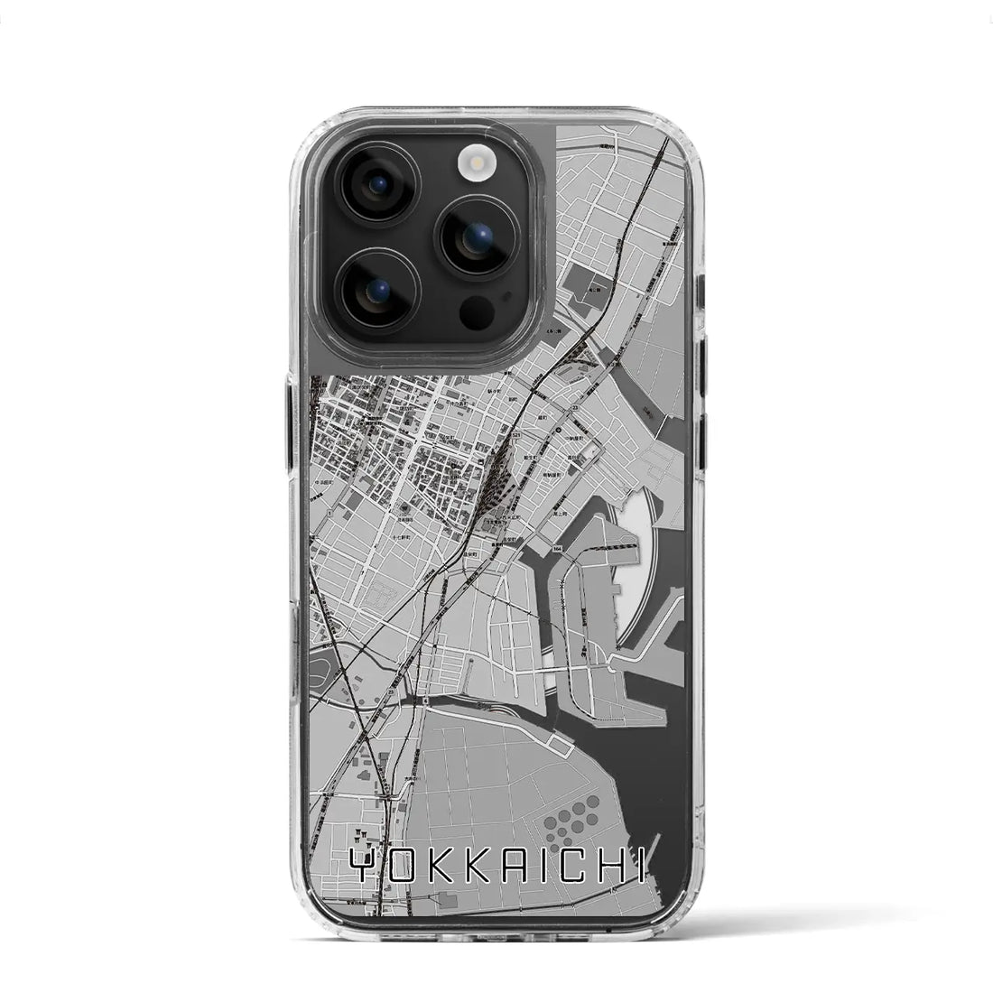 【四日市(三重県)】地図柄iPhoneケース(MagSafeタイプ)