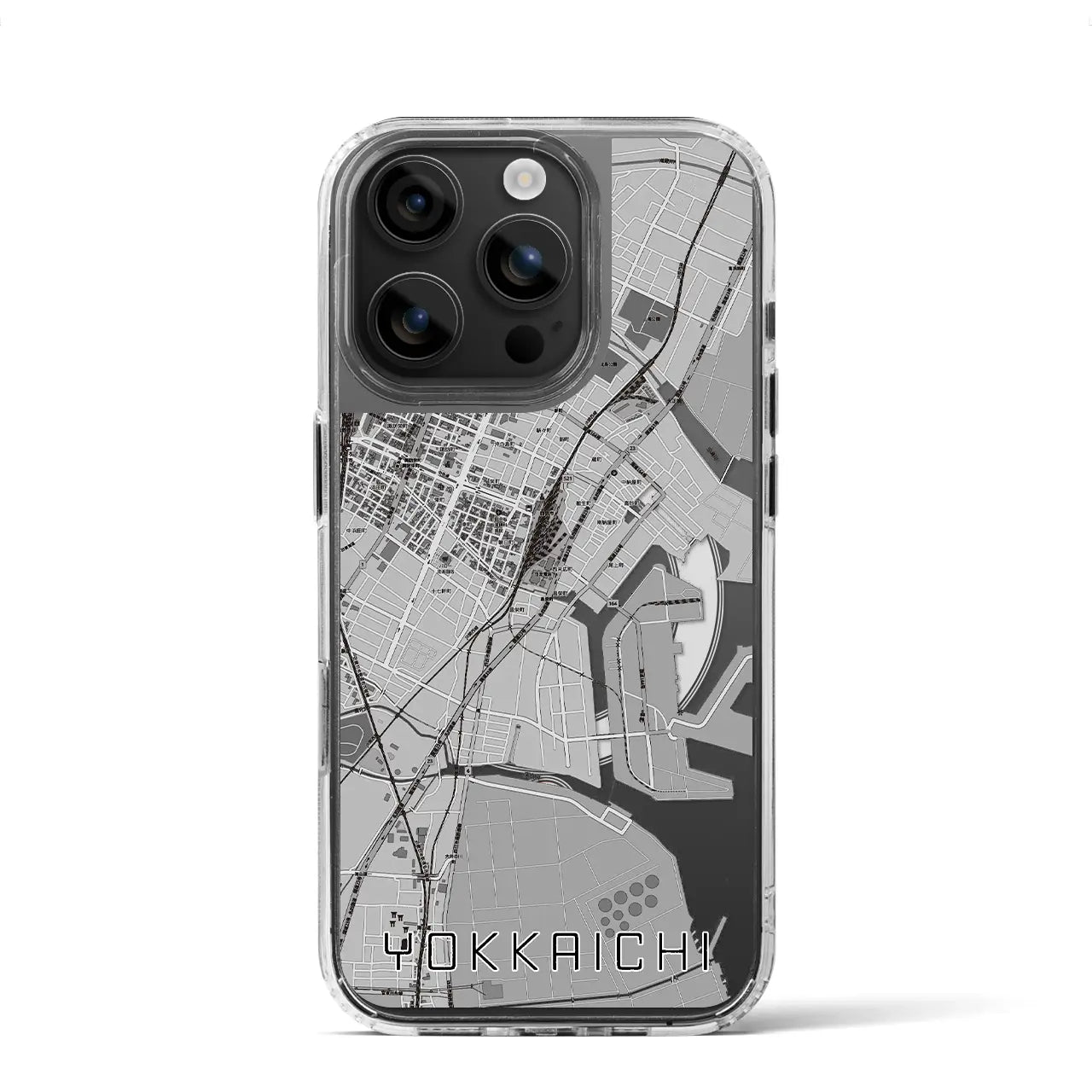 【四日市(三重県)】地図柄iPhoneケース(MagSafeタイプ)