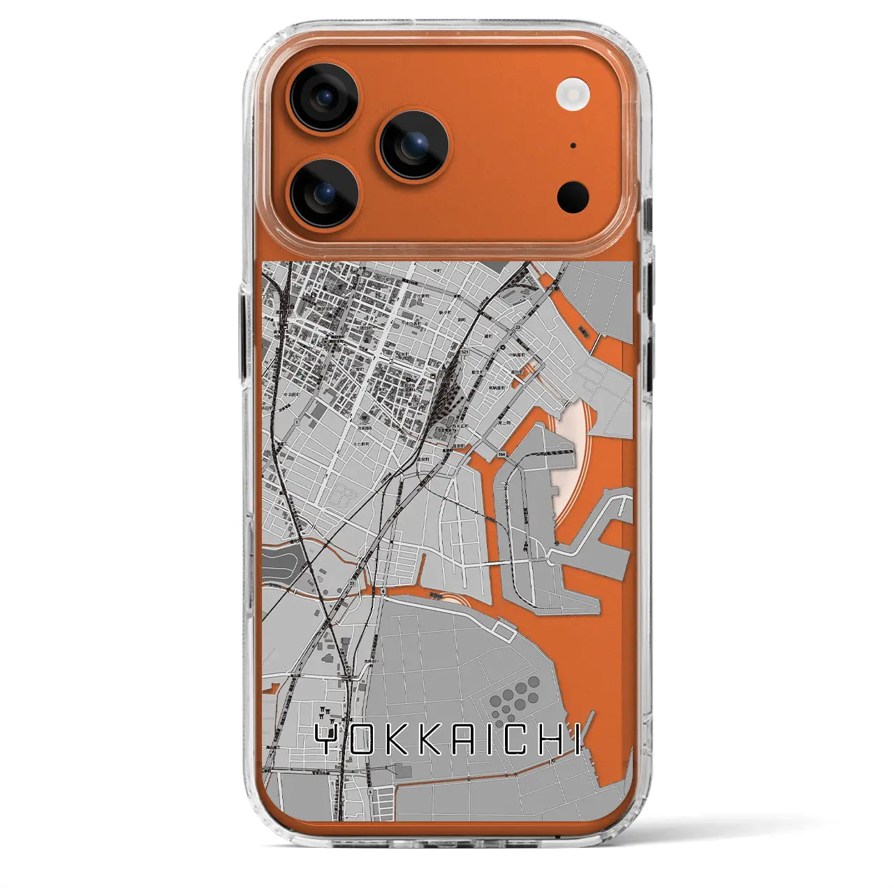 【四日市(三重県)】地図柄iPhoneケース(MagSafeタイプ)