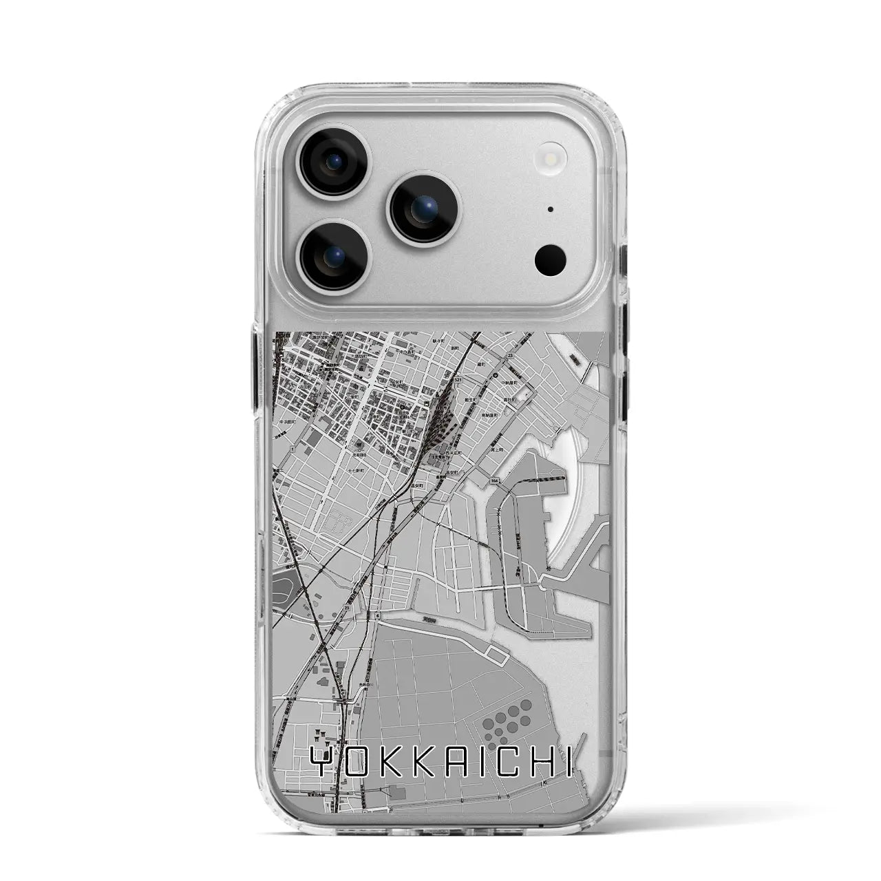 【四日市(三重県)】地図柄iPhoneケース(MagSafeタイプ)