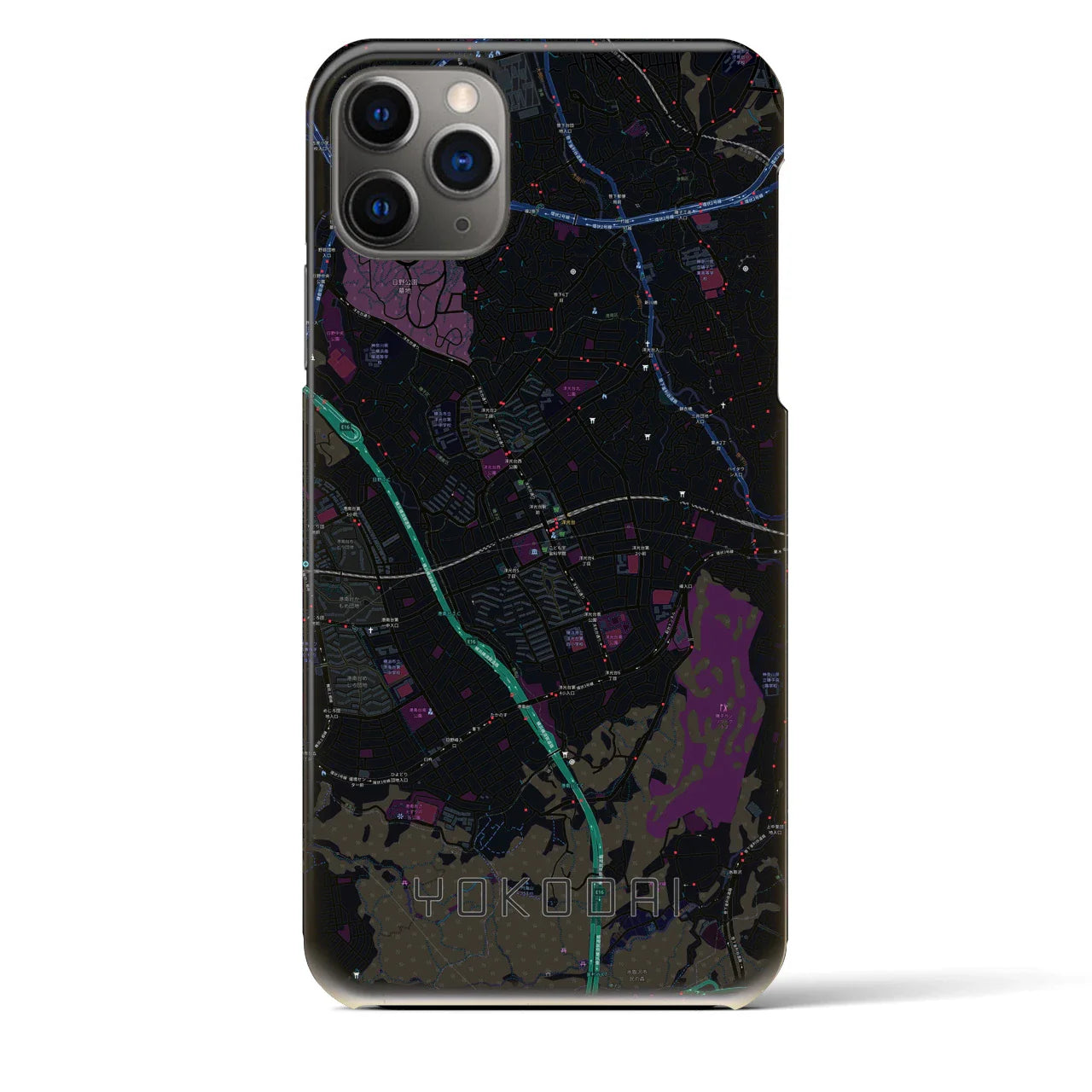 【洋光台(神奈川県)】地図柄iPhoneケース(バックカバータイプ)