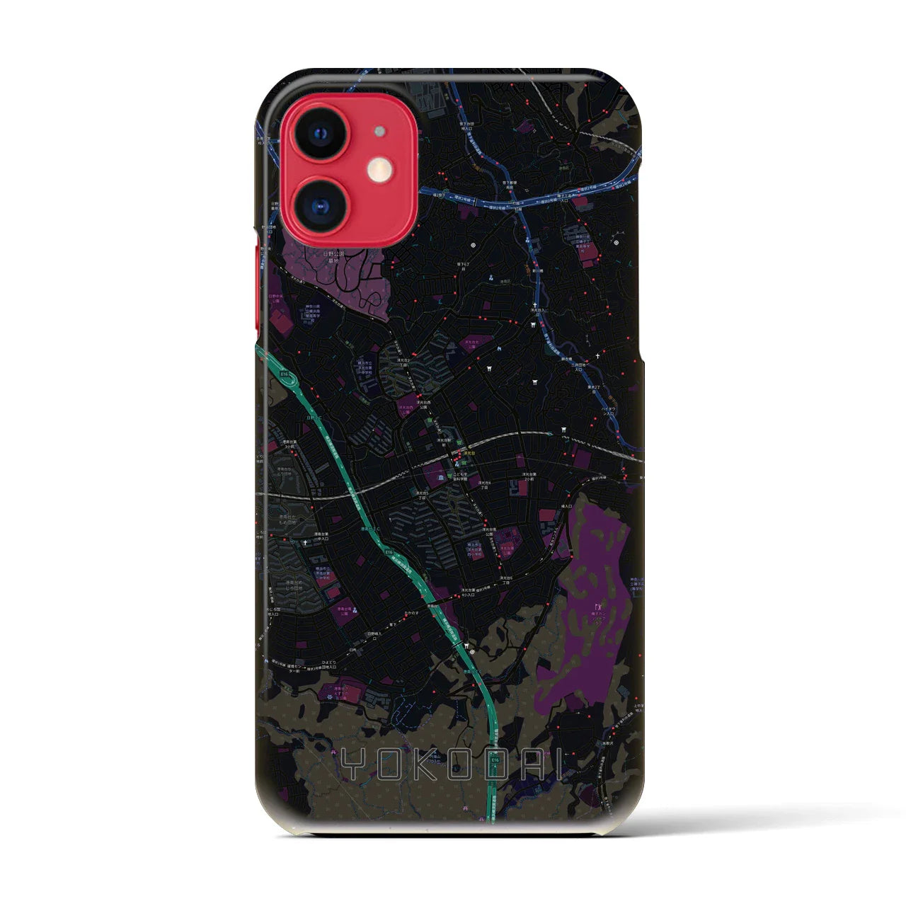 【洋光台(神奈川県)】地図柄iPhoneケース(バックカバータイプ)