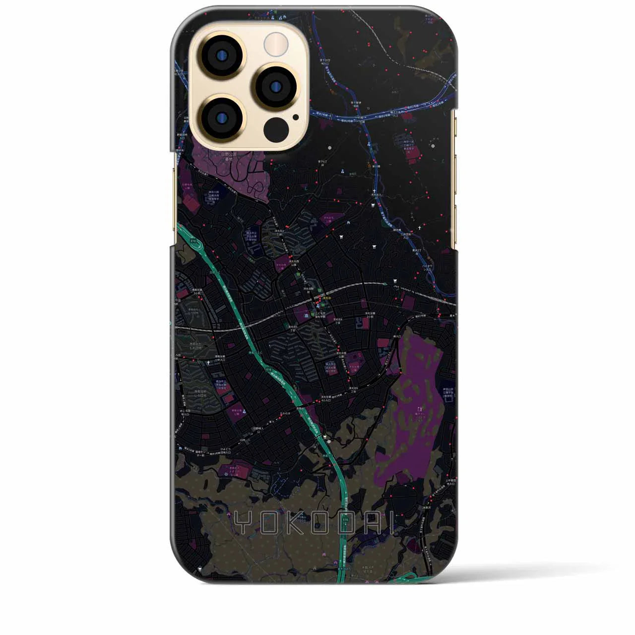 【洋光台(神奈川県)】地図柄iPhoneケース(バックカバータイプ)