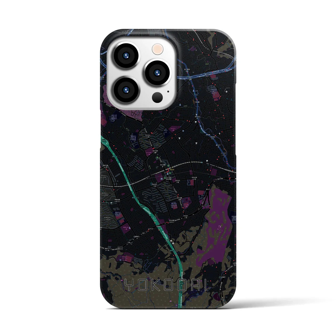 【洋光台(神奈川県)】地図柄iPhoneケース(バックカバータイプ)