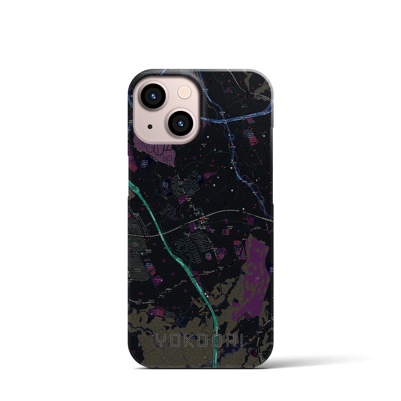 【洋光台(神奈川県)】地図柄iPhoneケース(バックカバータイプ)