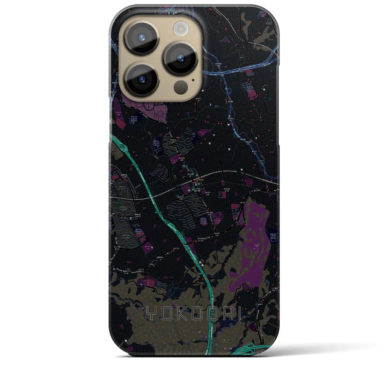 【洋光台(神奈川県)】地図柄iPhoneケース(バックカバータイプ)