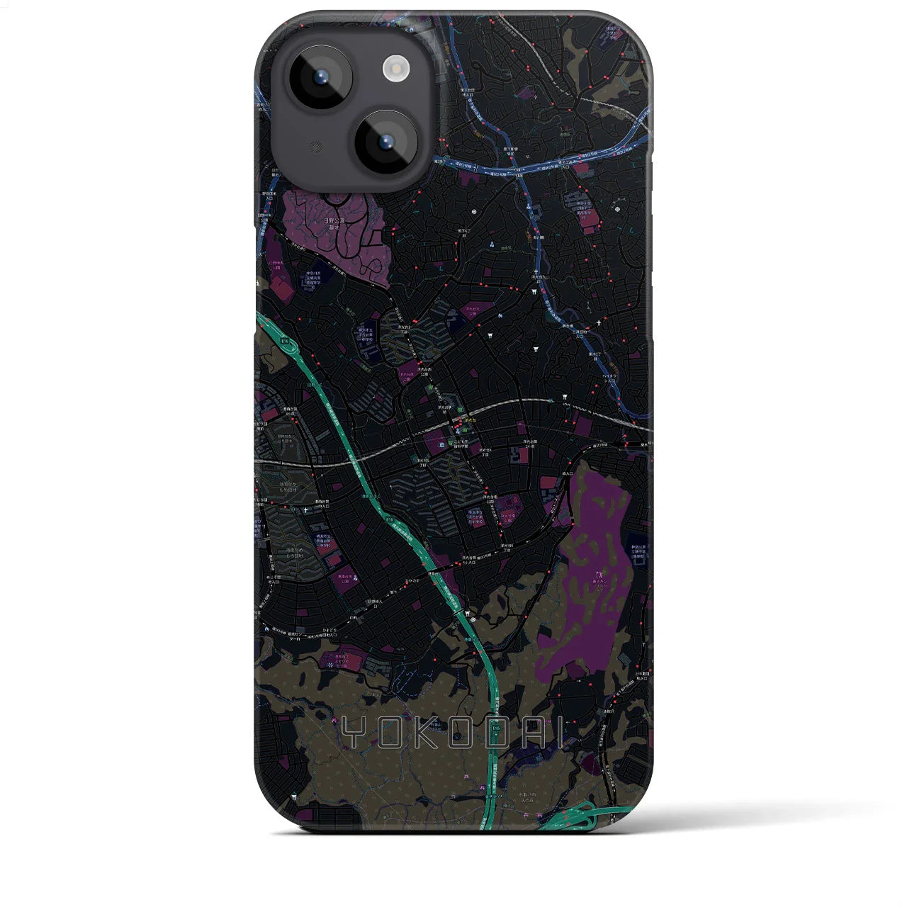 【洋光台(神奈川県)】地図柄iPhoneケース(バックカバータイプ)