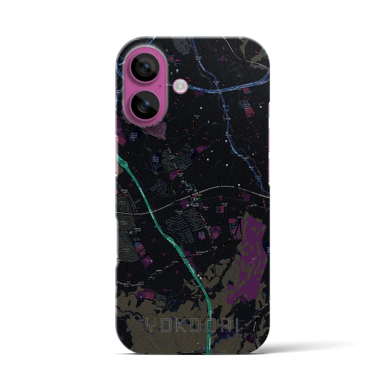 【洋光台(神奈川県)】地図柄iPhoneケース(バックカバータイプ)