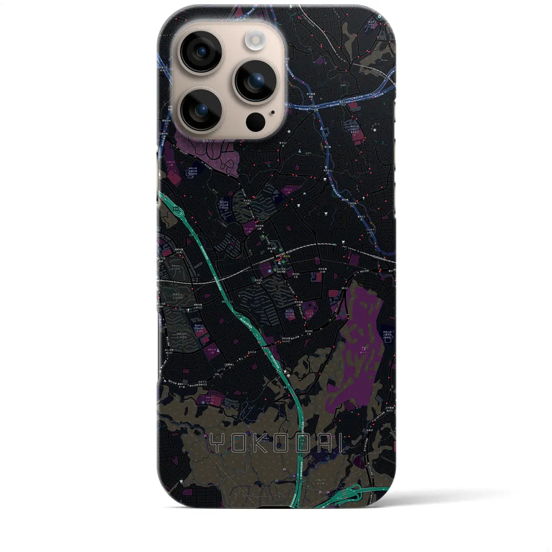 【洋光台(神奈川県)】地図柄iPhoneケース(バックカバータイプ)