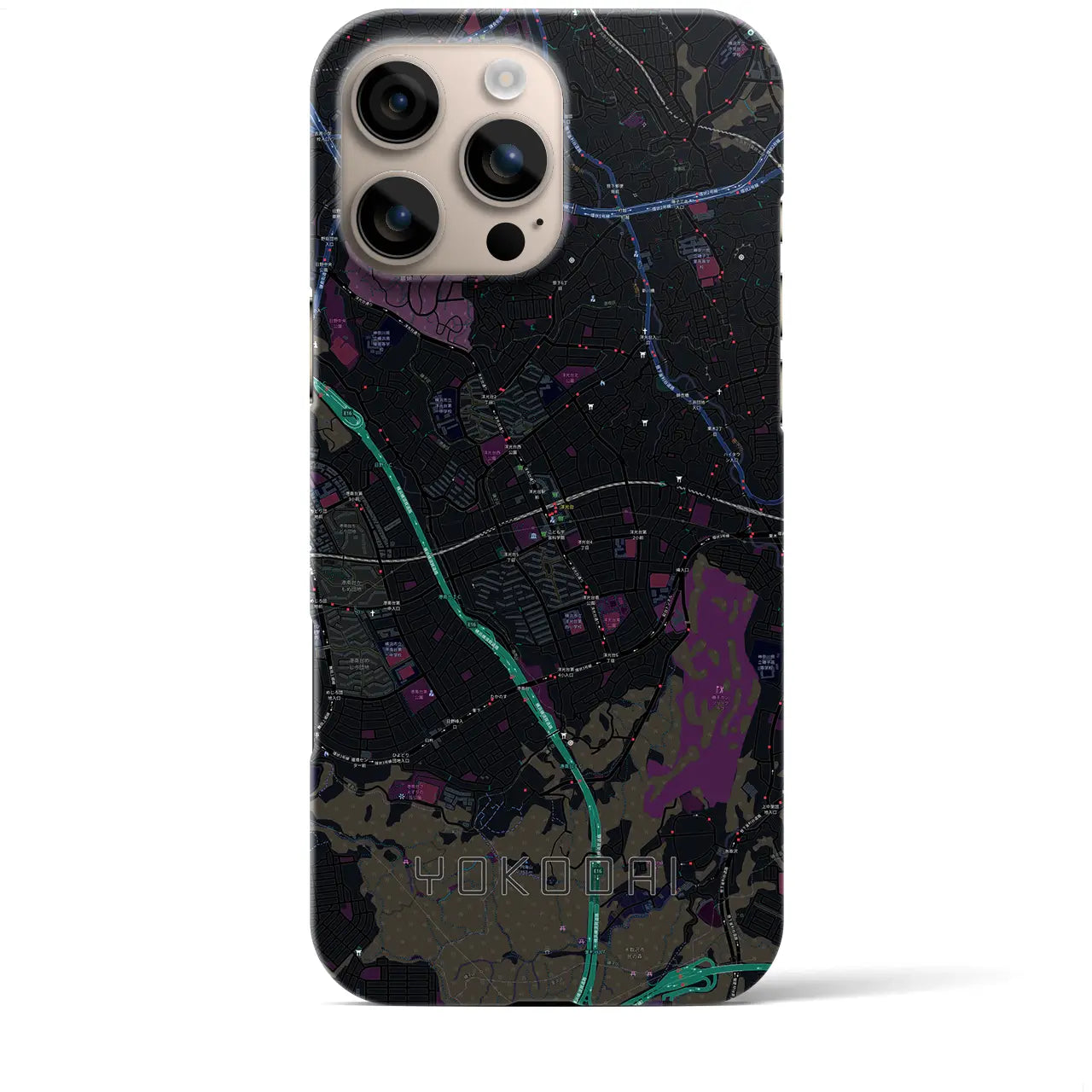 【洋光台(神奈川県)】地図柄iPhoneケース(バックカバータイプ)