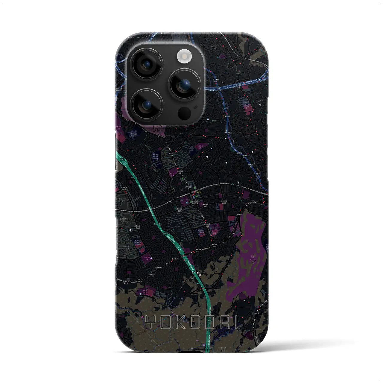 【洋光台(神奈川県)】地図柄iPhoneケース(バックカバータイプ)